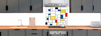 Déco Mondrian Fond de Hotte